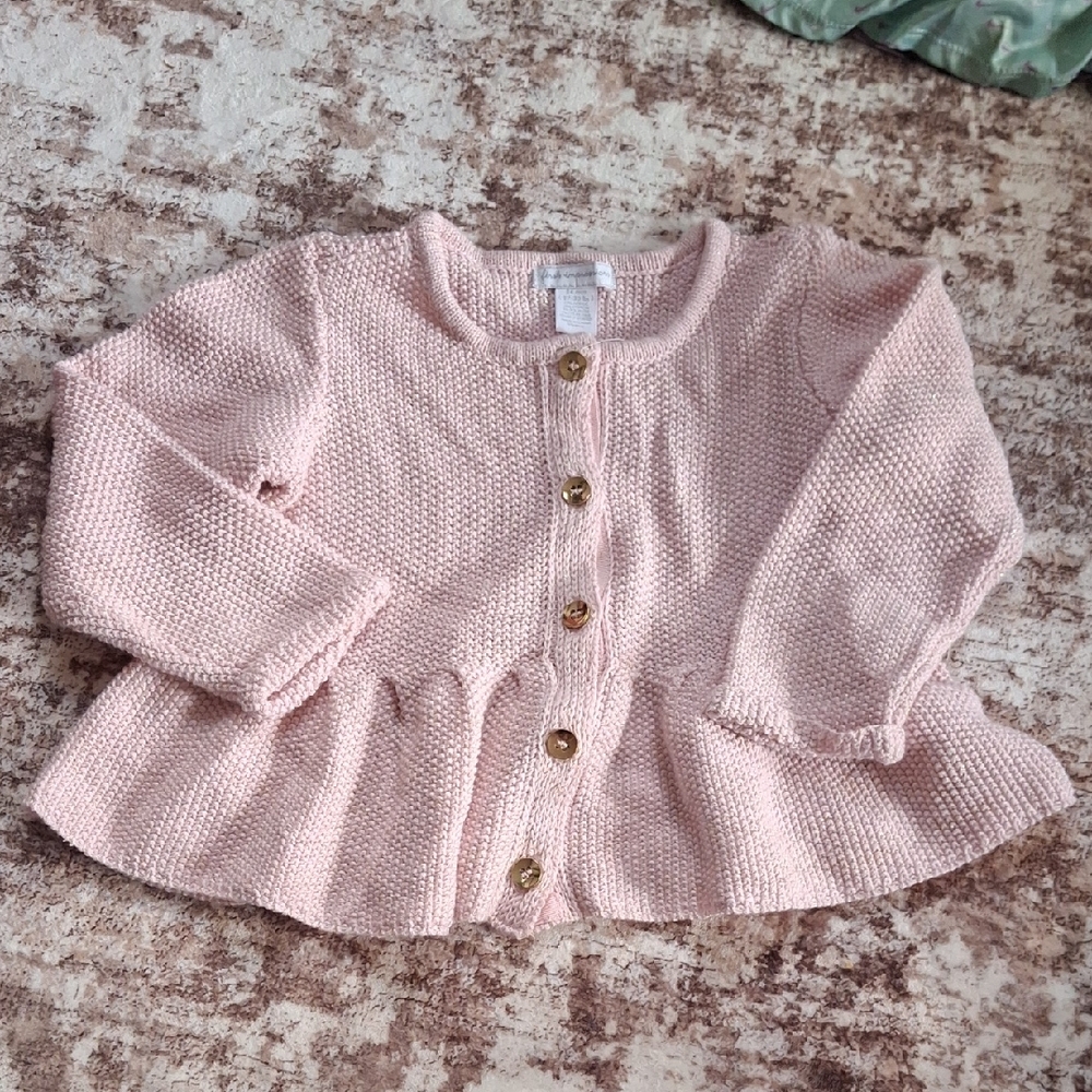 First Impressions Blush Pink Kids Cardigan